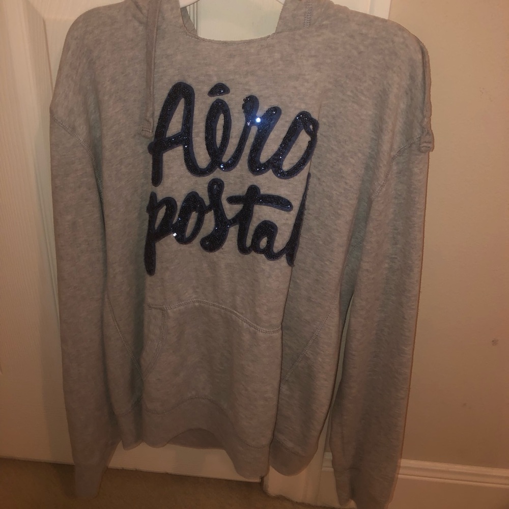 aeropostale hoodie with sparkly letters!
